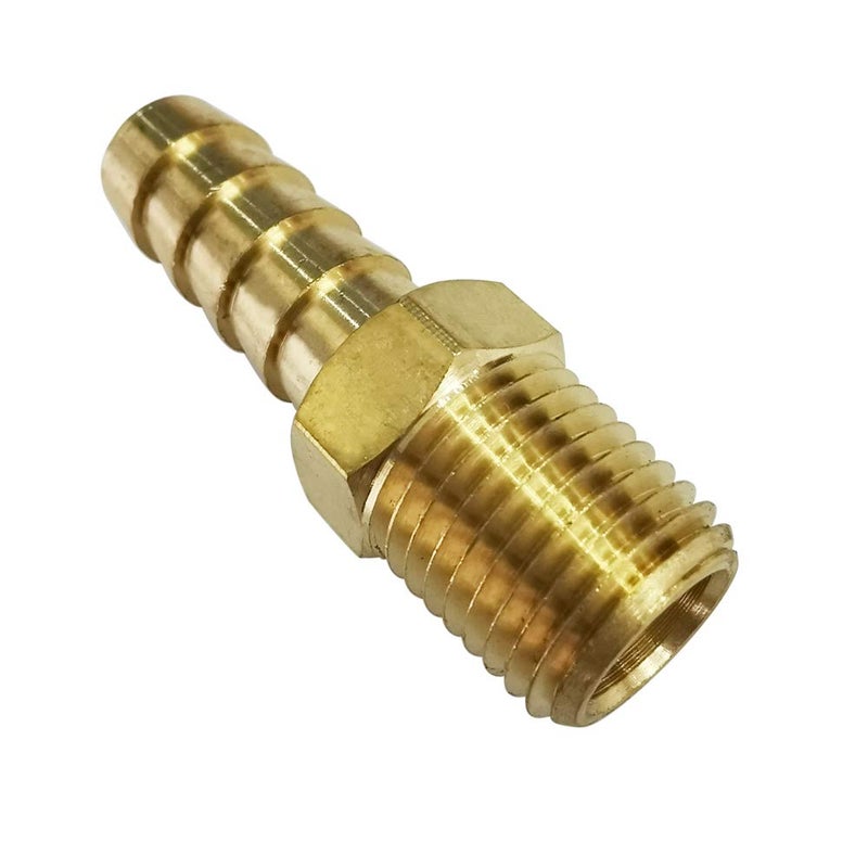 Legines 1/4" NPT Male to 3/8" Barb Fitting, Brass barbed Adapter Straight Connector 2 pcs - Image 2